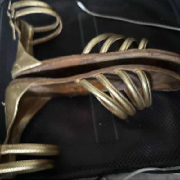 Prada gladiator sandals rope cuff shoe strap sandals ankle bracelet flats y2k - Picture 7 of 9